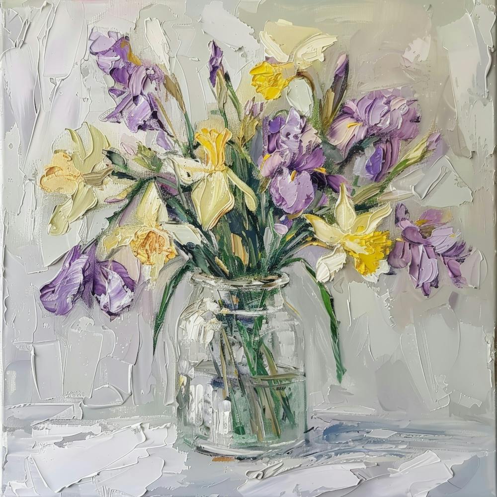 Irises In A Vase 2