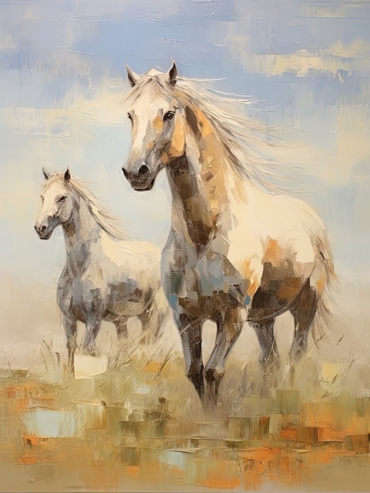 Horses Painting In Mongolia 4