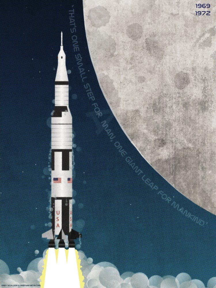 Apollo Rocket Moon Lander