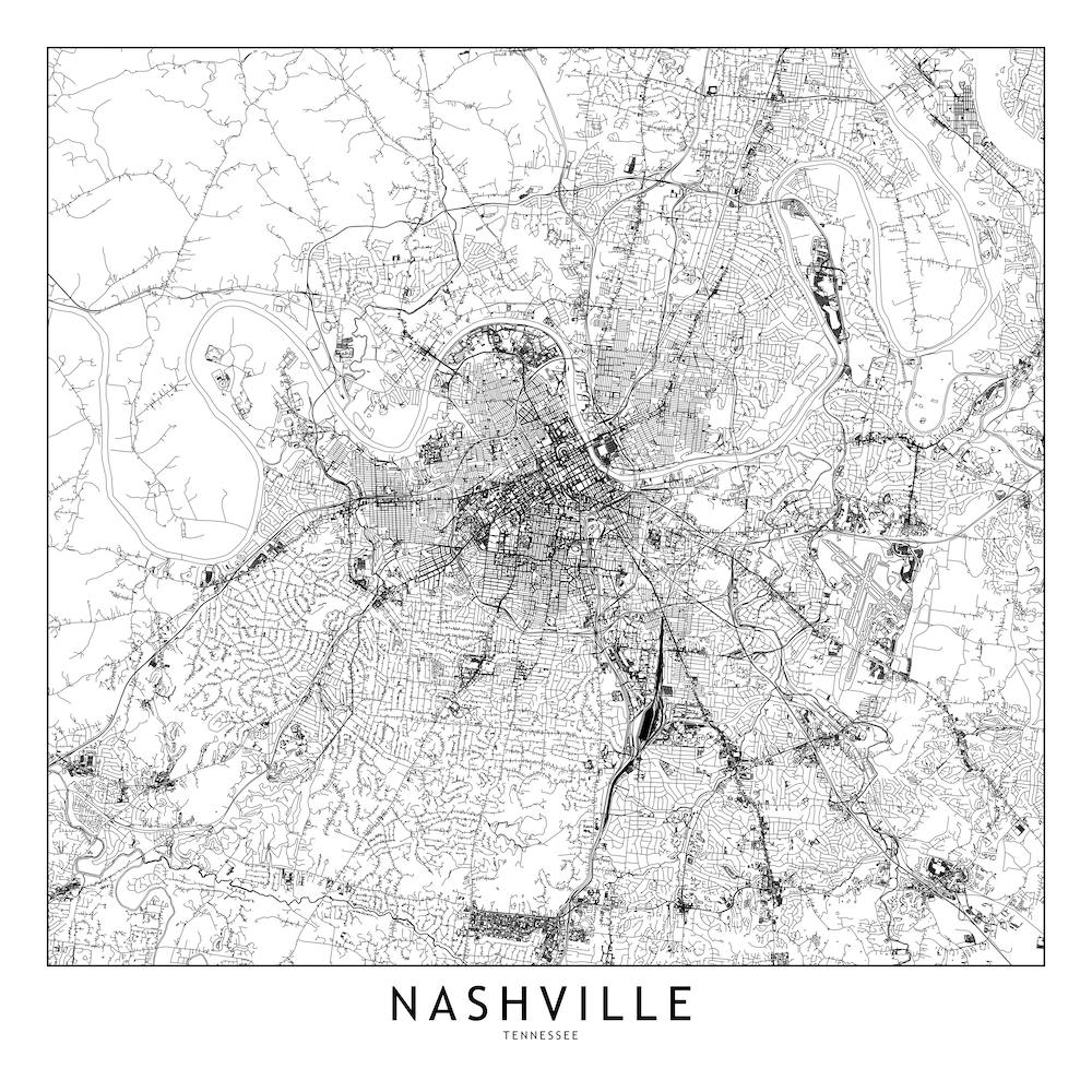 Nashville Map Line