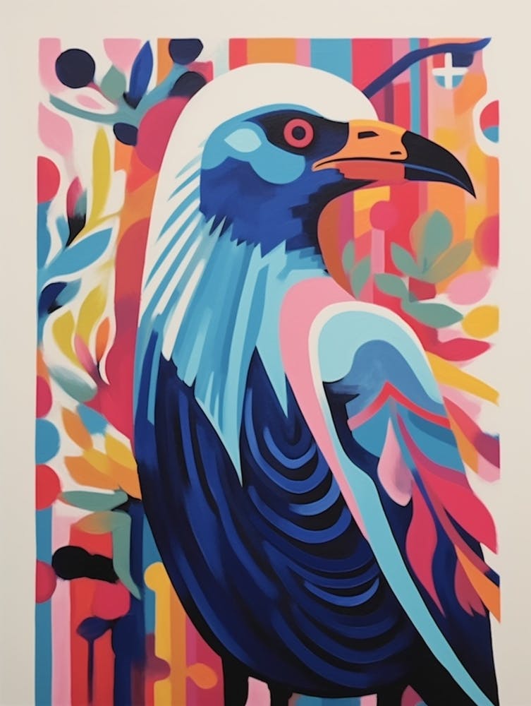 Colourful Scandi Bird Bald Eagle 4