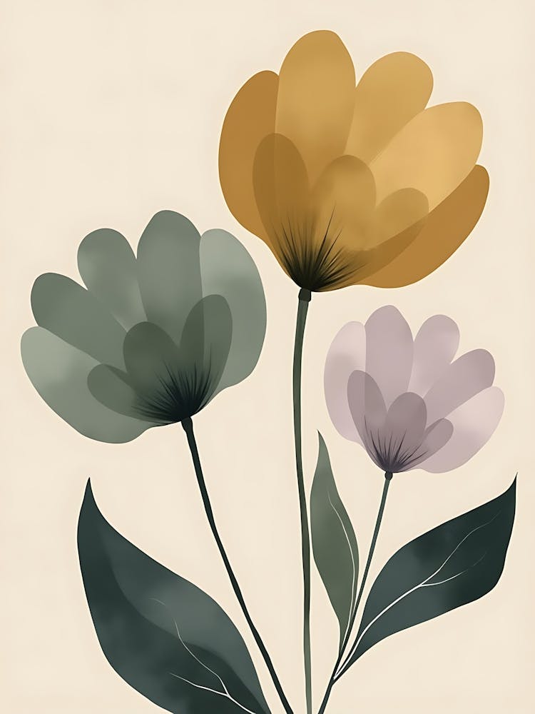 Contemporary Soft Floral Tones