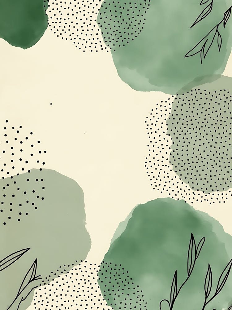 Sage Green Floral Harmony 1