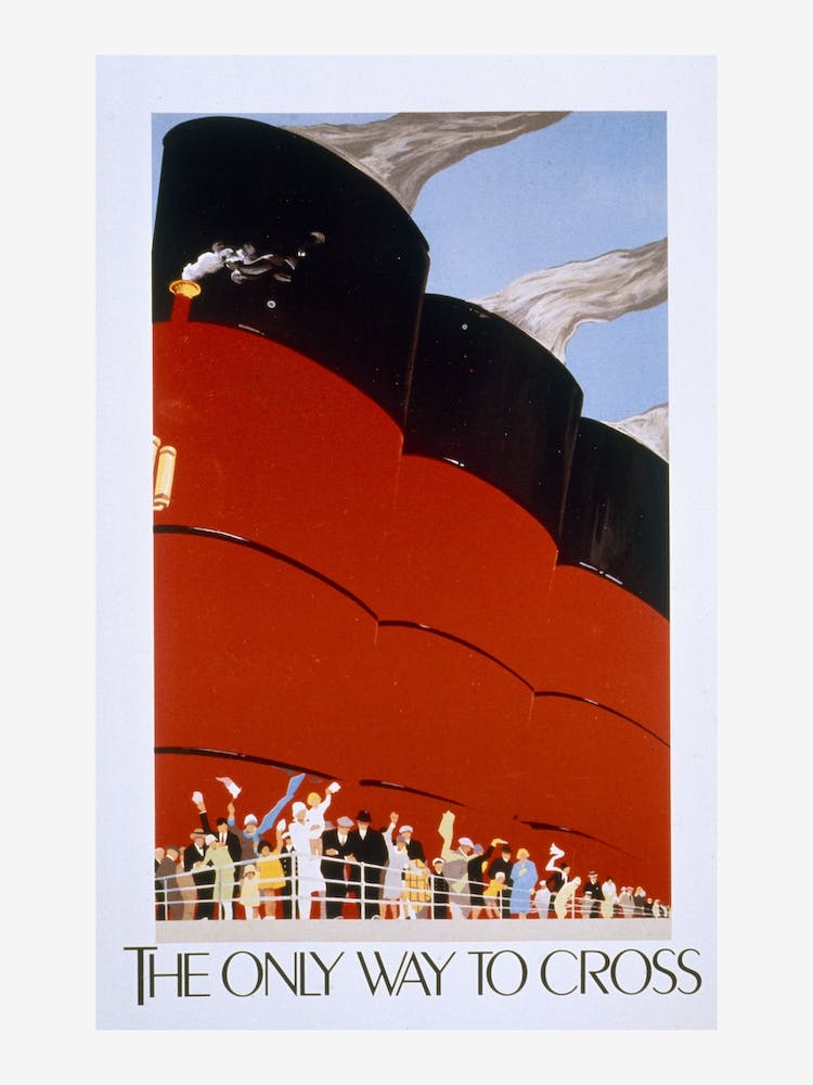 Poster Advertising The Rms Queen Mary