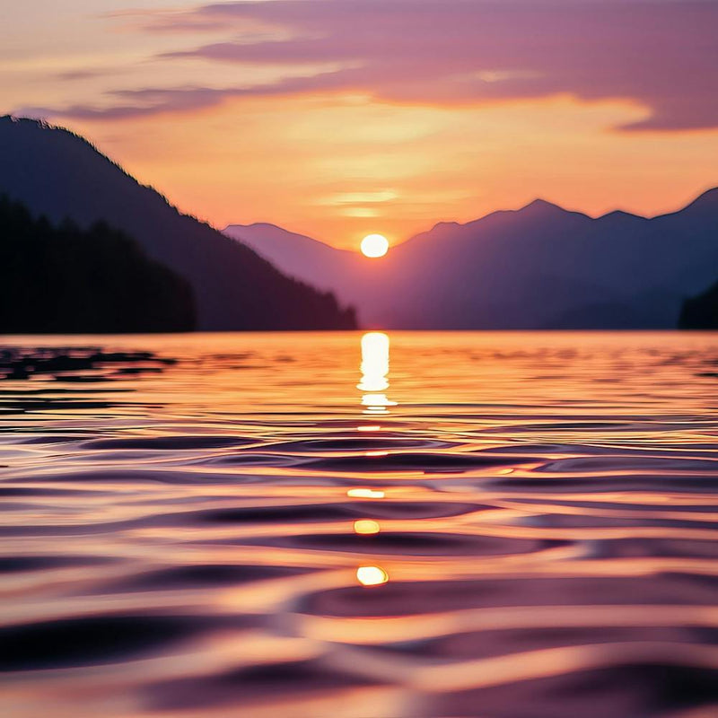 Sunset Over Lake 1