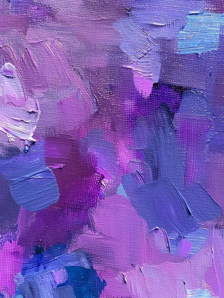 Purple And Blue Abstract Painting 1