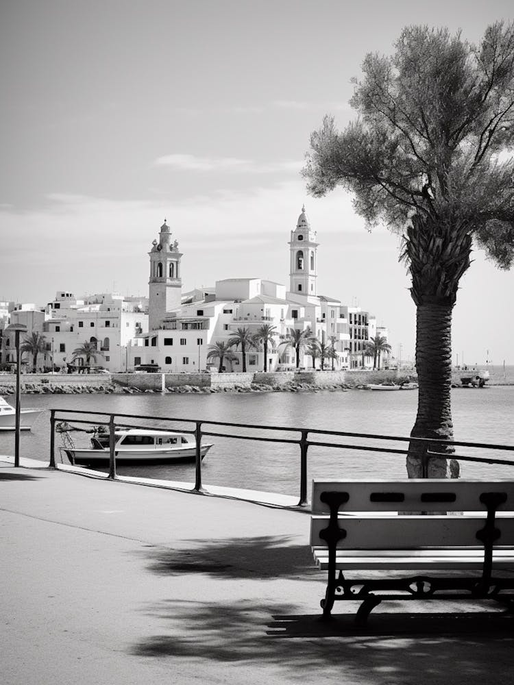 Sitges, Spain, Black And White Analogue Photography 4