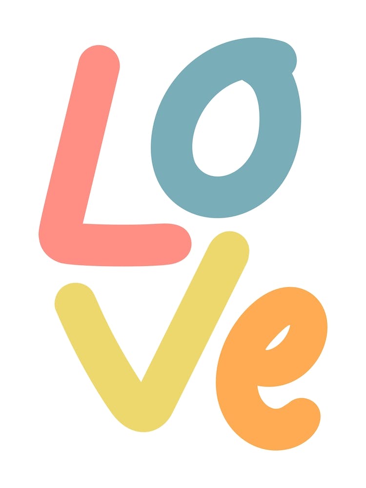 Love Pastel Poster