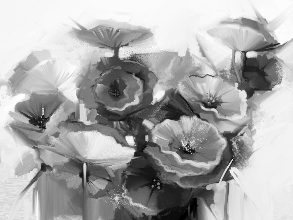 Black And White Flowers 107