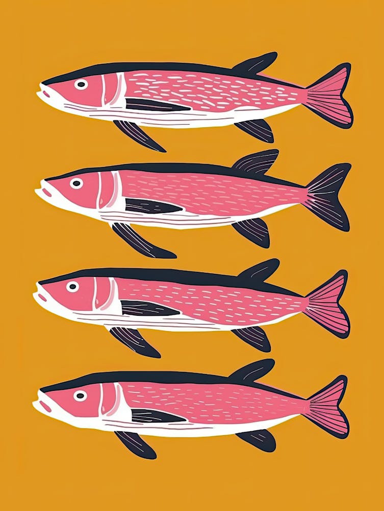 Tuna Parade Fish Poster