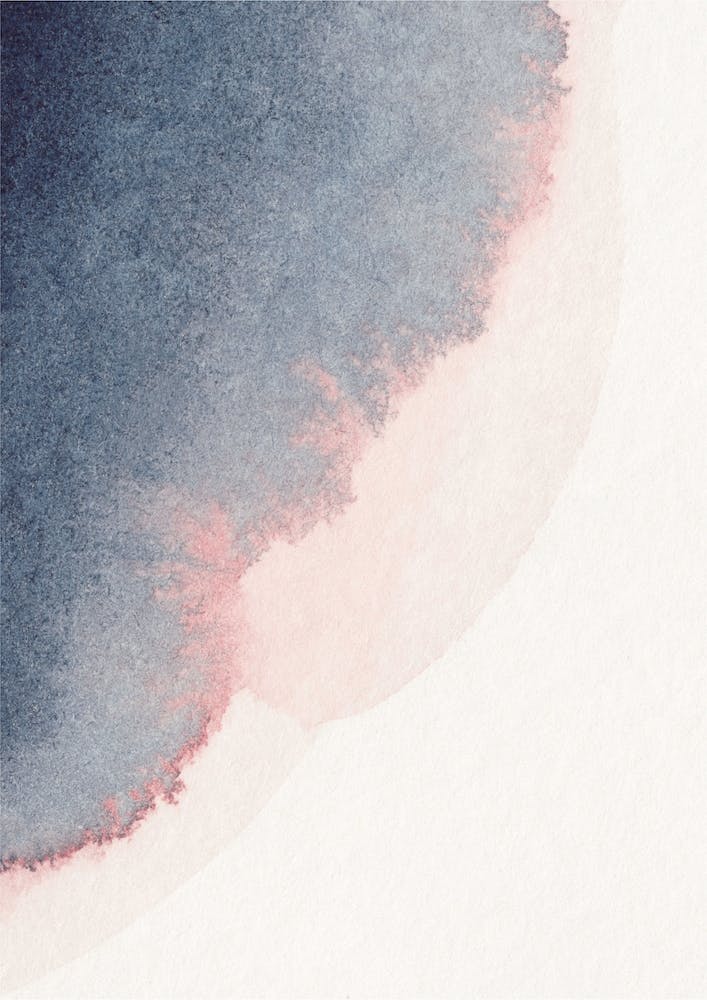 Sand Pink And Navy Watercolour 2