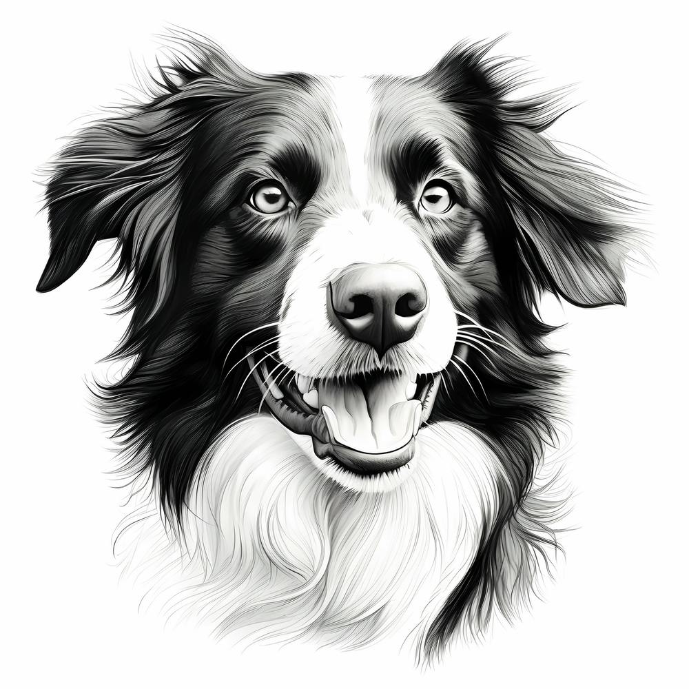 Black and White Collie