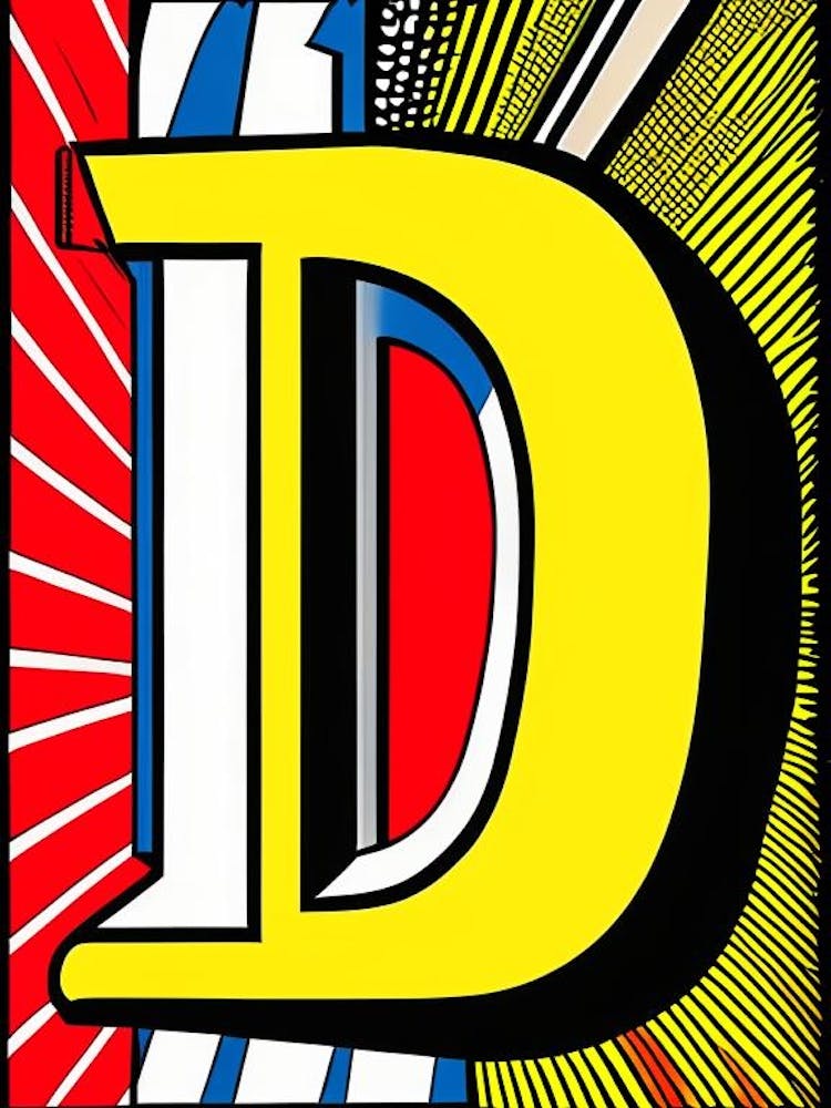 D, Letter, Alphabet Comic 2
