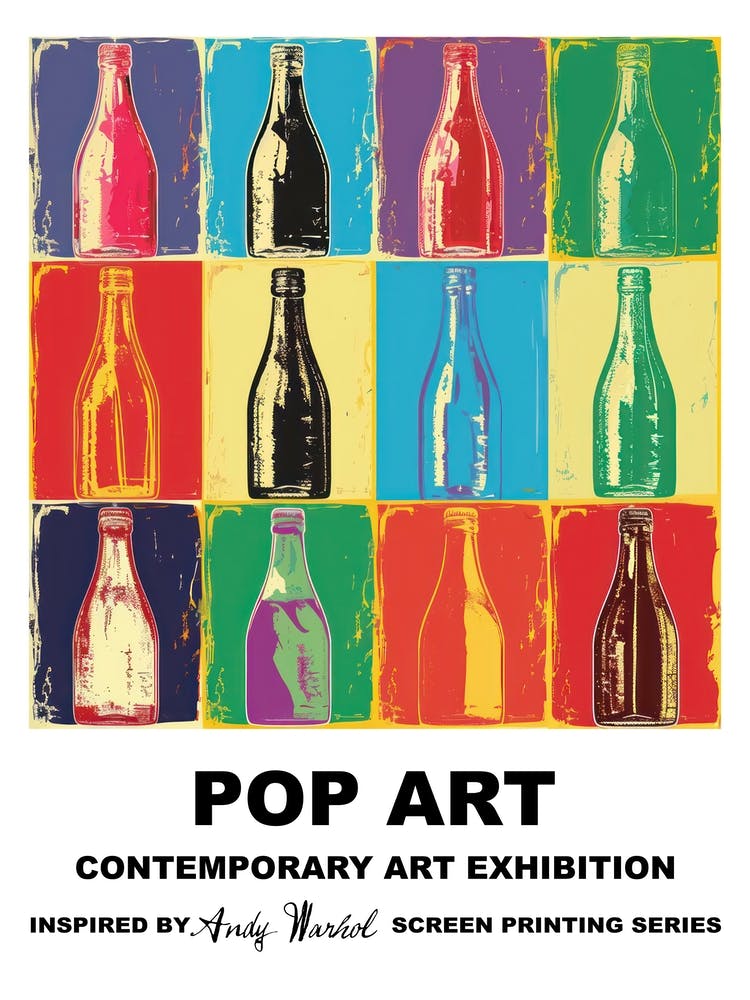 Bottles Pop Art 3