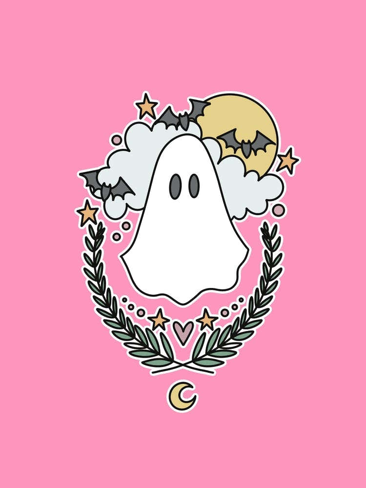 Cute Ghost | Hot Pink