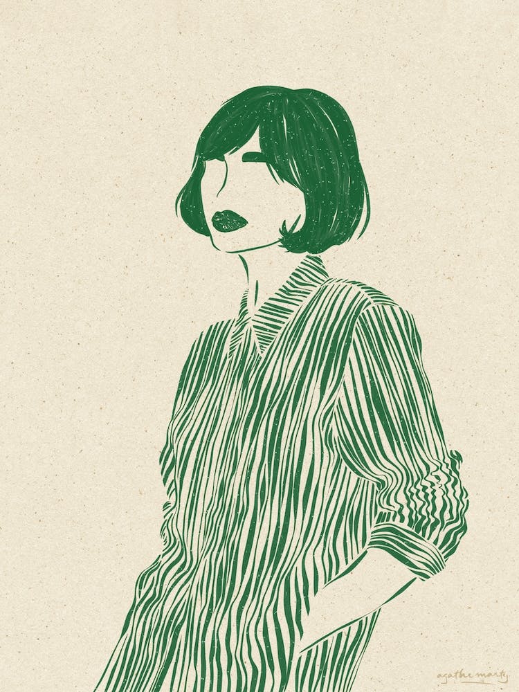Woman In Green 5