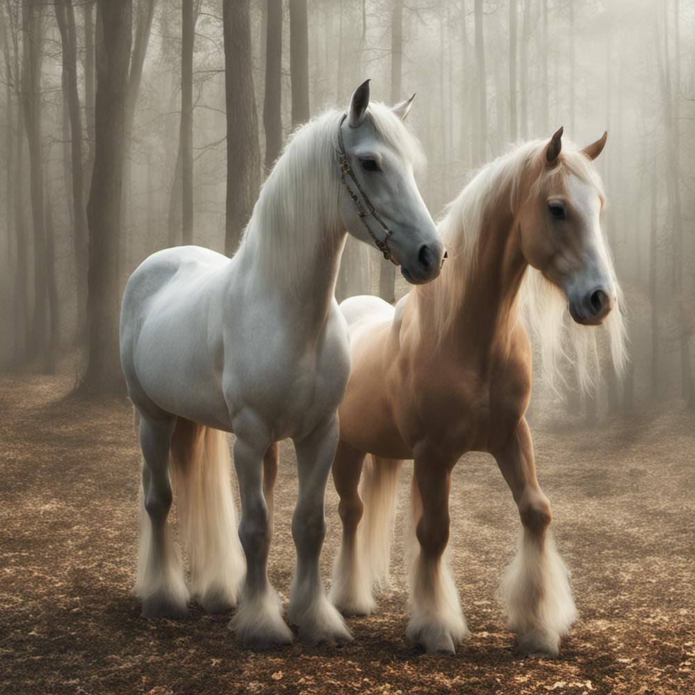 Horses In The Forest