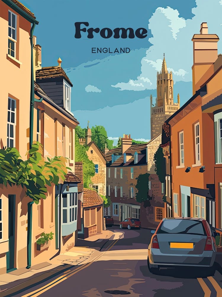 Frome England Streetview Reisekunst