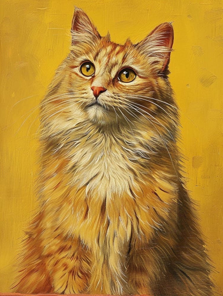 Laperm Cat Relief Illustration 4