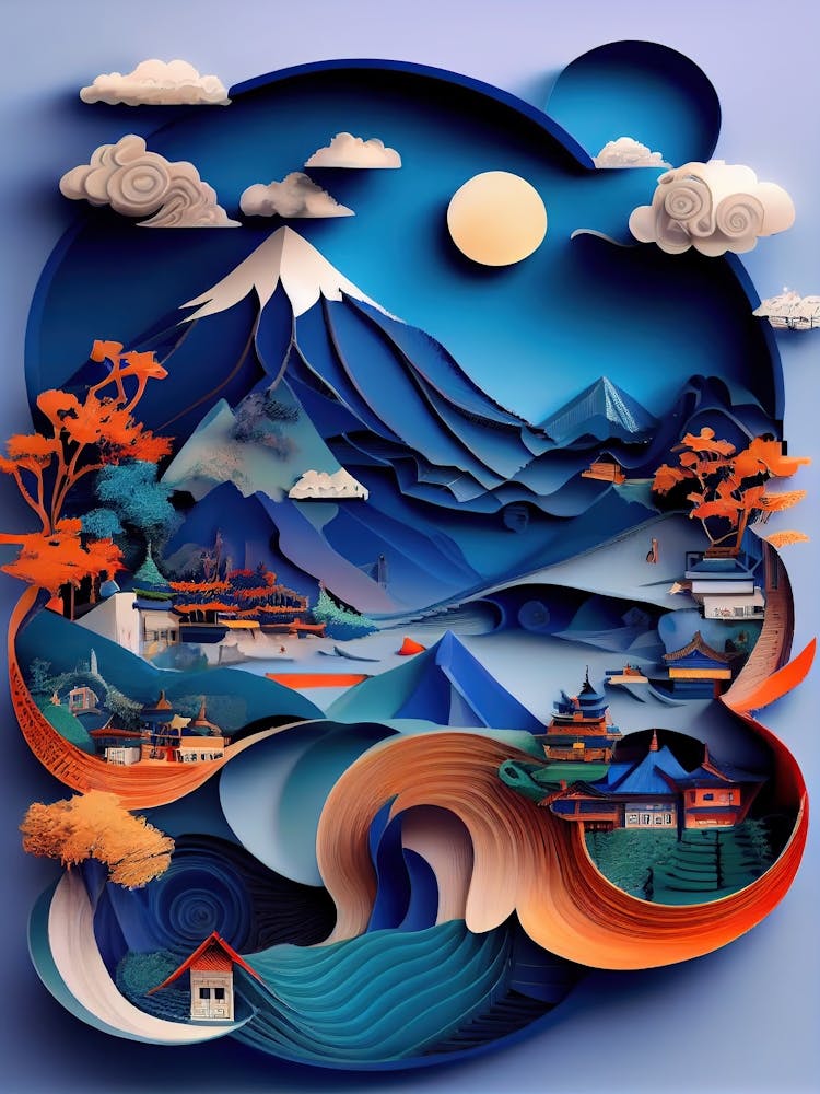 Art de papier japonais