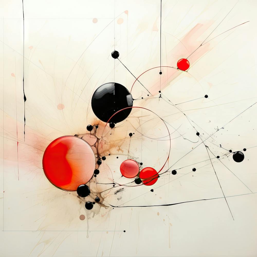 Red and Black Painting