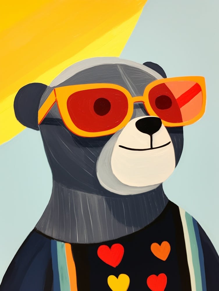 Little Otter 2 Wearing Sunglasses