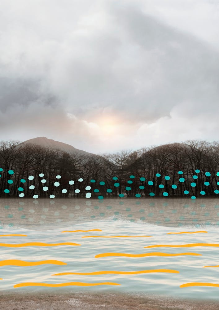 Dots And Waves In The River