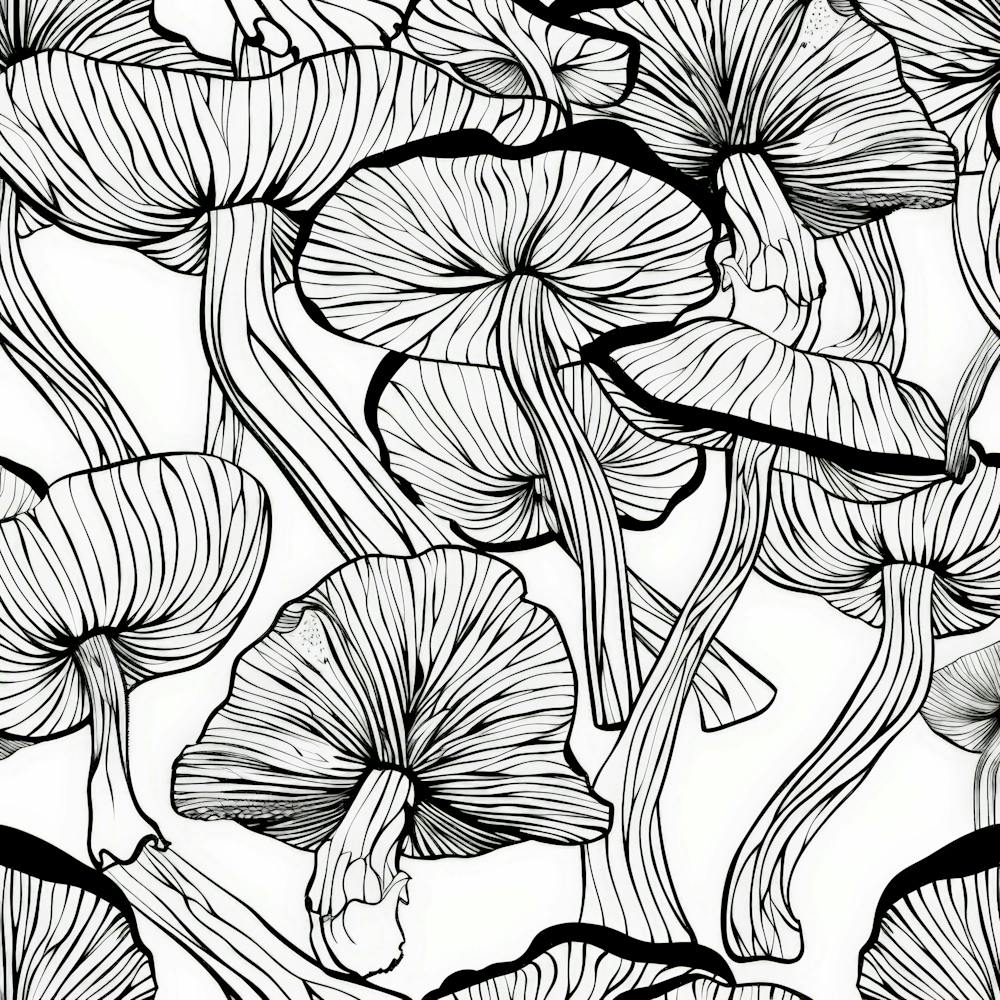 Mushroom Seamless Pattern