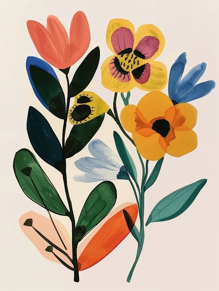 Painted Florals Freesia 2