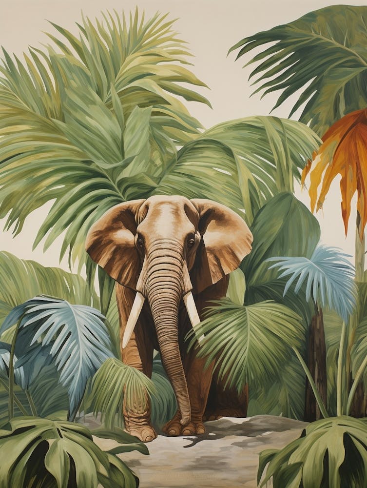 Elephant 4 Tropical Animal Portrait