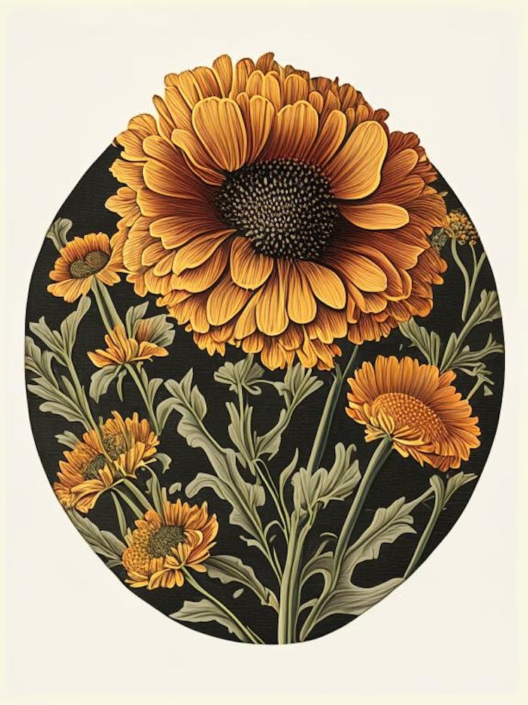 Calendula Herb Vintage Botanical