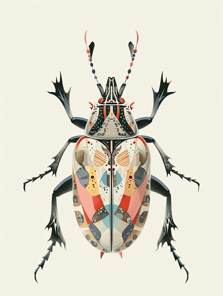 Colourful Insect Illustration Flea Beetle 14