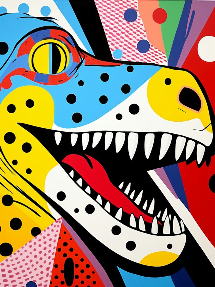 Dinosaure Pop Art 3