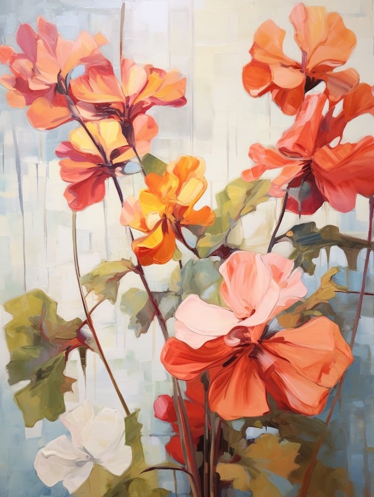 Fall Flower Painting Geranium 1