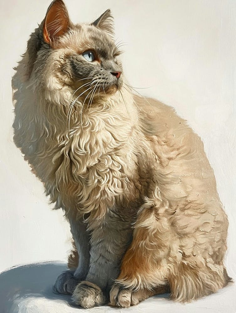 Laperm Cat Painting 3