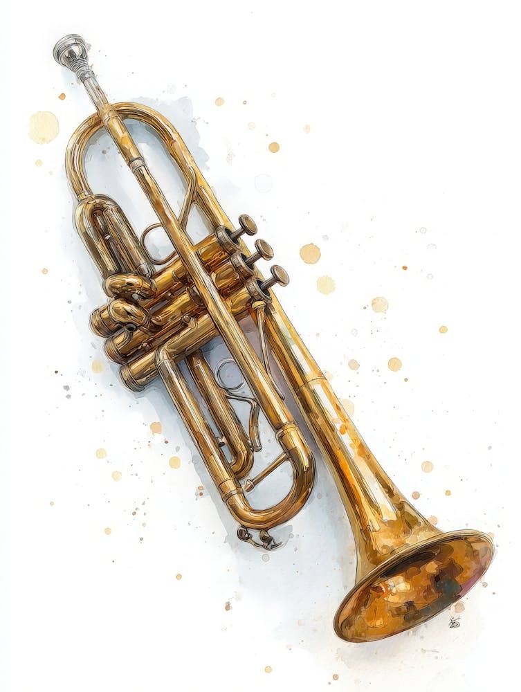 Aihrgdesign Isolated Watercolor Painting Of Vintage Musical I 2341a3dd Ae43 48d3 Bfc6 4ea47dfc24fc 3