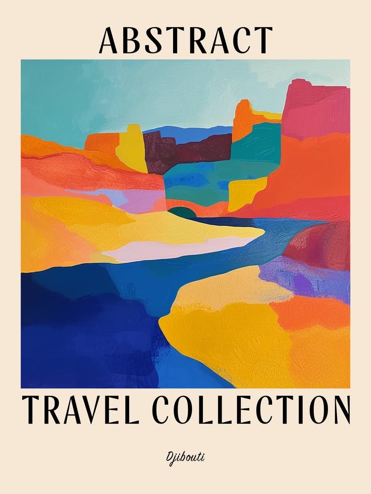 Abstract Travel Collection Poster Djibouti 1