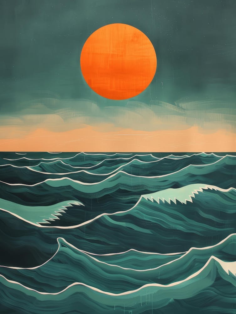 Sunset Over The Ocean 39