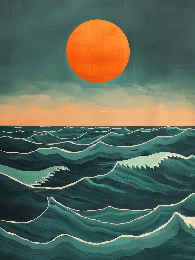 Sunset Over The Ocean 39