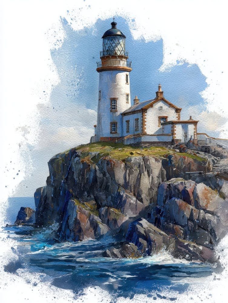 Aihrgdesign Isolated Watercolor Painting Of European Lighthou D0875a58 E064 45d1 9cd3 059ed428eff2 2