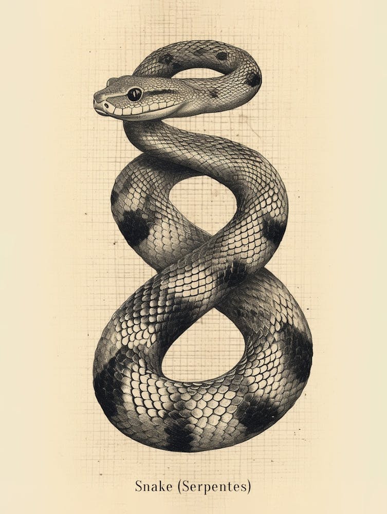 Affiche Serpent vintage