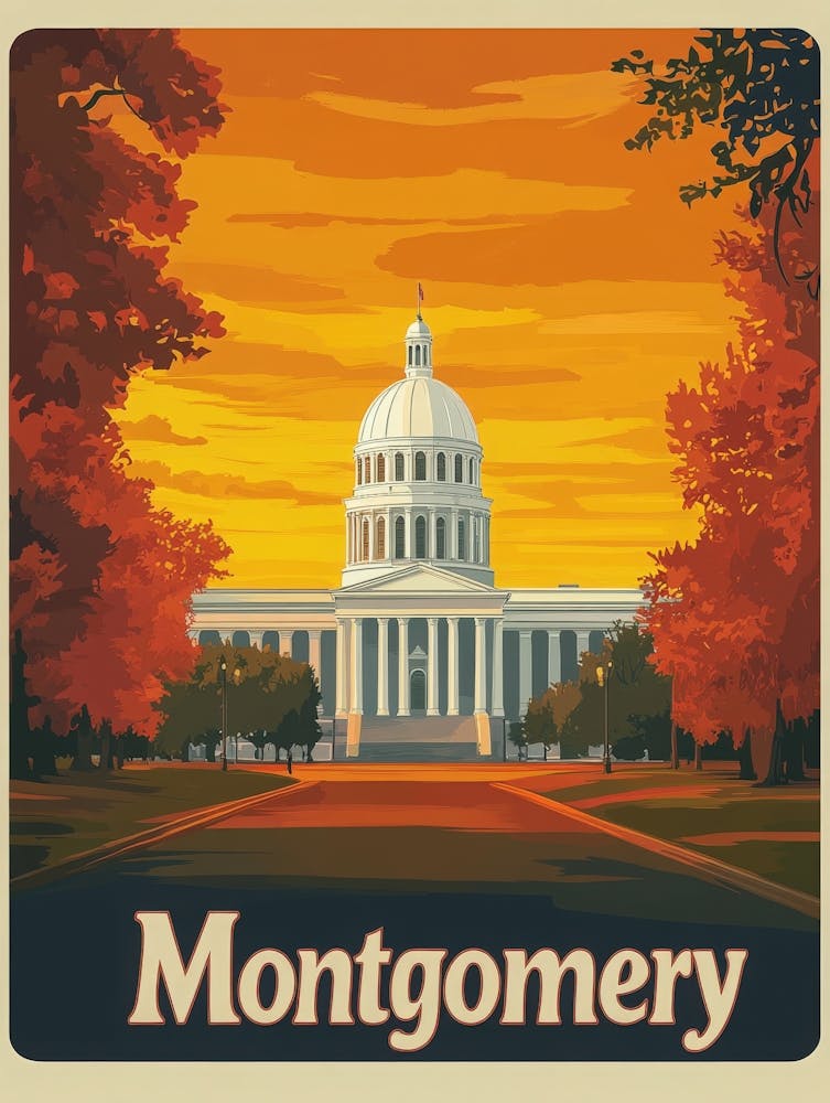 Aihrgdesign A Vintage Travel Poster Of Montgomery Featuring T 4b7e9fd3 22d8 4241 A645 361dd5c85a0c 1