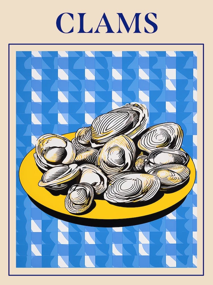 Clams 2 Seafood Posterjpg