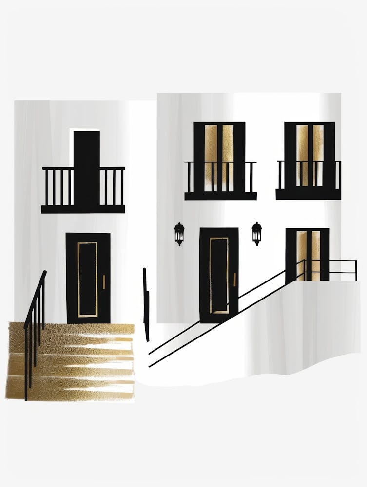 House With Balconies