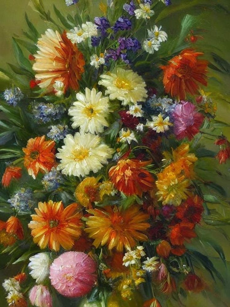 Gerberas Painting 2 Flower