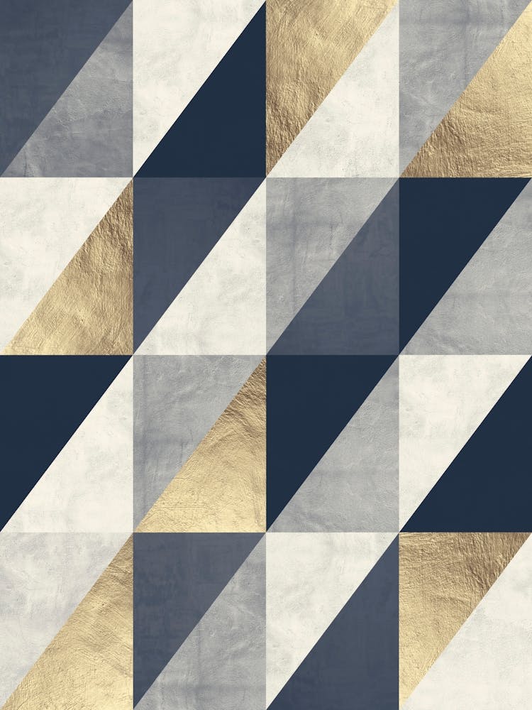 Gray and gold geometry 3 1