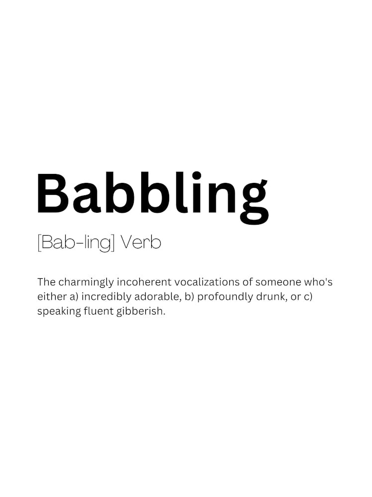 Babbling Definition Meaning