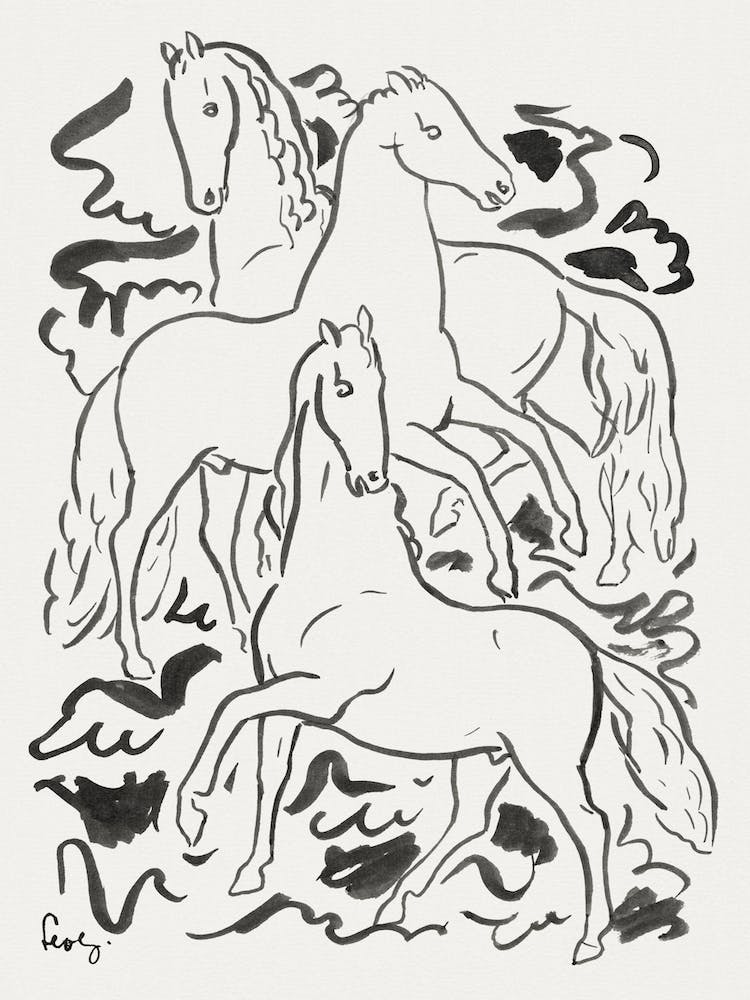 Three Horses, Leo Gestel
