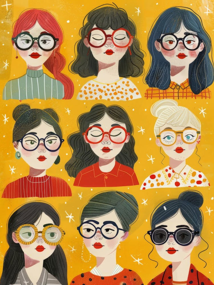 Women In Glasses 1