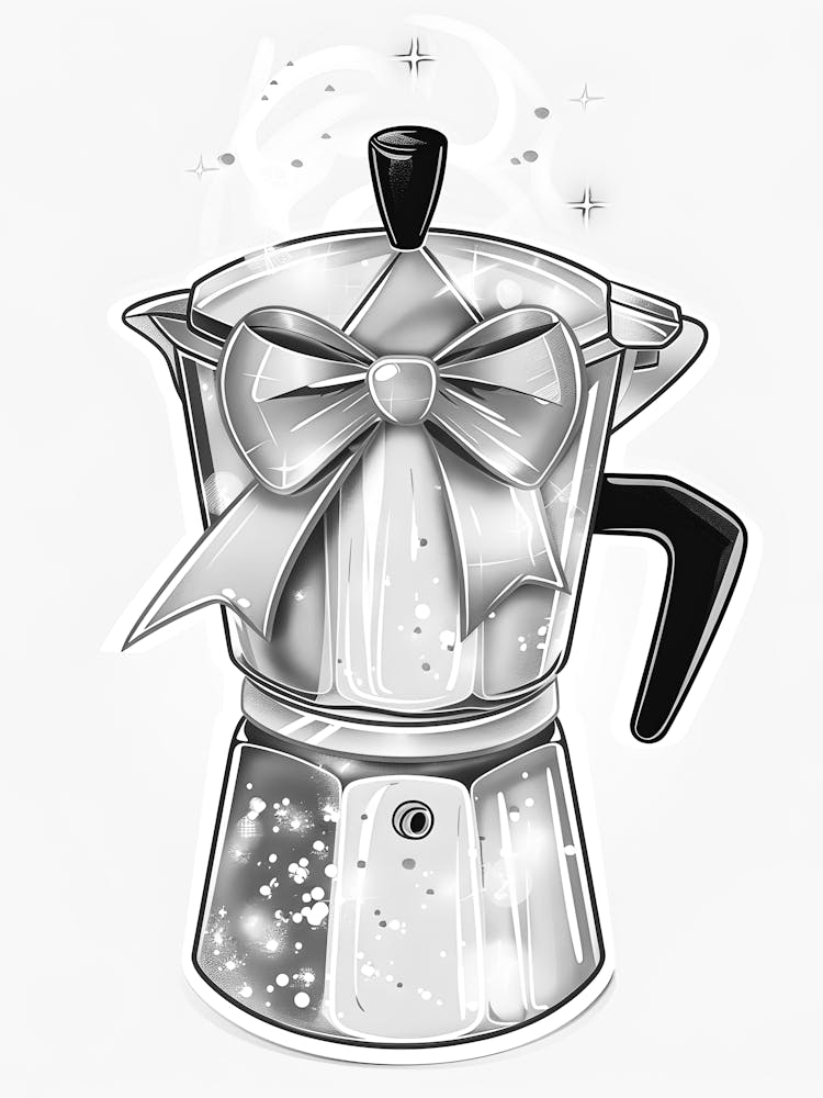 Coffee Maker With A Bow